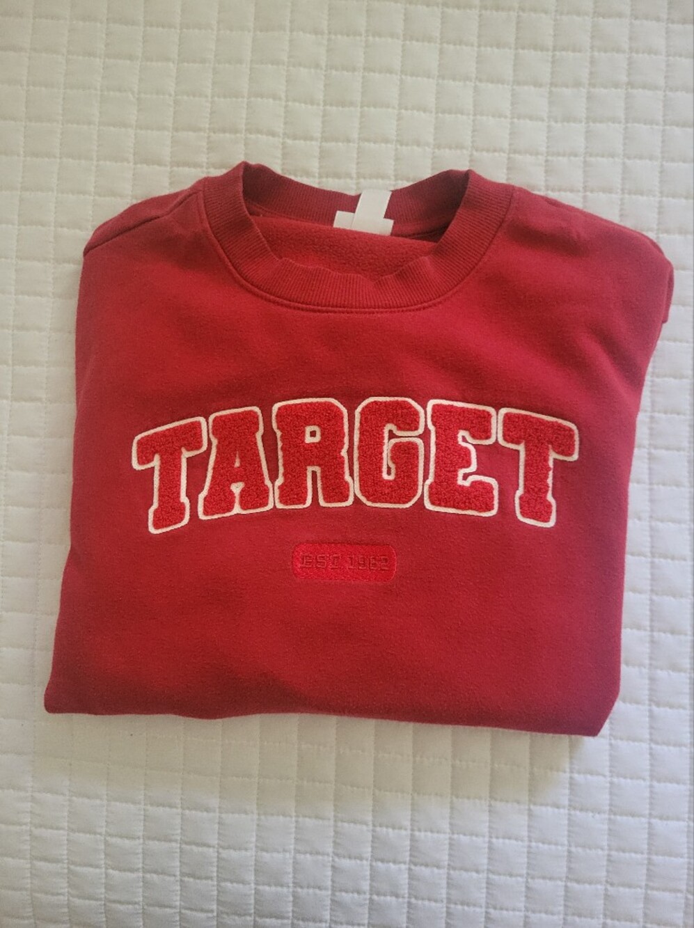 Viral Wondershop for Target red crewneck matching family LOGO sweatshirt